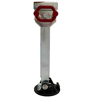 Gamba di supporto AL-KO, zincata, lunghezza girevole: 410 mm, corsa: 180 mm