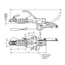 KNOTT AE connessione V 2000-3500kg KFG 35 D / GF sopra / sotto LM: E 120, D 200/225 senza SK
