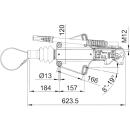 Dispositivo di overrun AL-KO -PROFI V- Ges.-Gew. 1600-3000 kg, AE 3000, RB: 3062/3081
