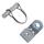 SPP - Staffa cerniera con bullone con clip a molla, ZU-02 A