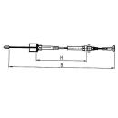 Cavi AL-KO Bowden staccabili, campana 24 mm, nipplo 8 mm - Profi Longlife HL 520 mm / GL 726 mm