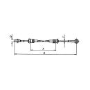 Cavi AL-KO Bowden per AE HL 530 mm / GL 740 mm rimovibili + regolabili in altezza, C 6 mm, D M12