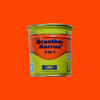 Brantho Korrux "3 in 1" latta da 0,75 litri arancio puro RAL 2004
