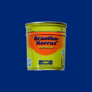 Brantho Korrux "nitrofest" latta da 0,75 litri blu genziana RAL 5010