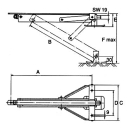 Supporti rotanti zincati, portata 300 kg