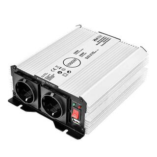 Convertitore di tensione 12-230V 1000W / 2000W + USB