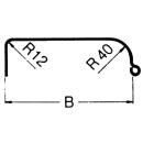 Profilo parafango monoasse 12/40 B200 R330 L1065 S660 H345