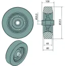 Ruota supporto ruota di scorta AL-KO 1224013250 x 80...