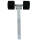 Supporto fisso tubo quadro 2 rulli oscillanti 40 x 40 x 400 mm