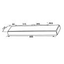 Cuscino di supporto anteriore Schiuma PUR 680 x 120 x 40 mm