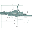 Dispositivo di overrun tipo Bradley HU3 HE 1650-2750 kg