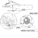 Leva del freno a mano a punto morto tipo V-brake 161 S
