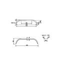 De Haan parafango assale tandem THRD 20150, D 2020/12, B 200 / S 1500 mm